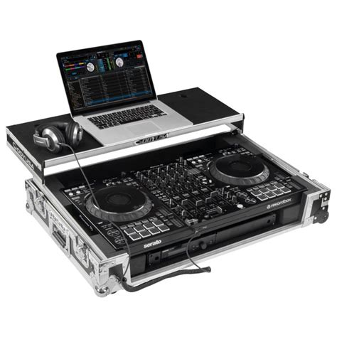 Odyssey DDJ FLX10 1U Flight Case With Glide Style Laptop Platform And