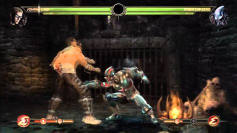 Liu Kang Johnny Cage Me Vs Cyber Sub Zero Sektor Youtube