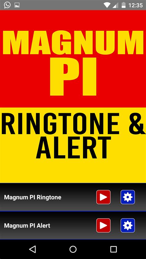 Magnum Pi Theme Ringtone And Alert App On Amazon Appstore