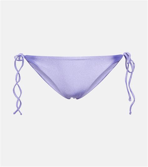 Jade Swim Ties Bikini Bottoms In Iris Sheen ModeSens