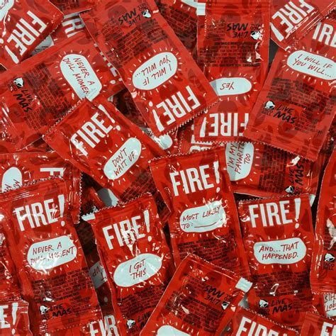 New Taco Bell 50 Fire Sauce Packs Packets Assortment Fresh Individual Travel Lunch