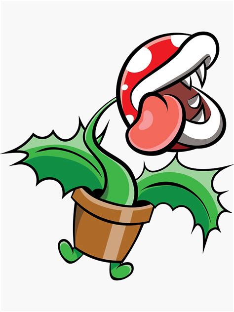 Piranha Plant Sticker For Sale By Raydavetony Redbubble