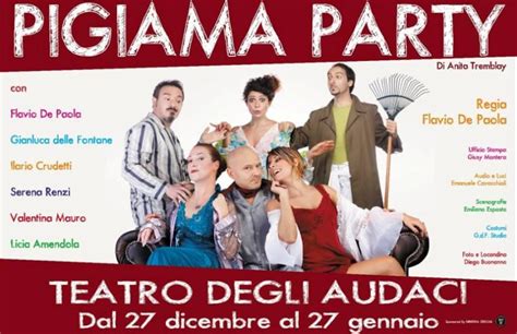 A Capodanno Pigiama Party Al Teatro Degli Audaci RomaIT