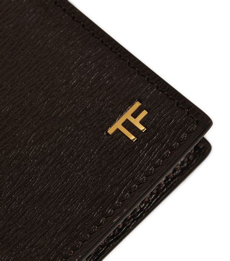 Mens Tom Ford Brown Leather Money Clip Wallet Harrods Countrycode