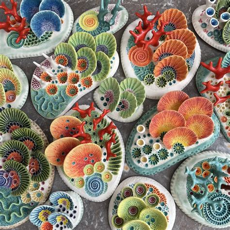 Lisa Stevens Ceramic Sculptures Capture Coral Inspired Motifs In