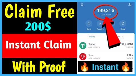 Get Free 200 Instant New Instant Token Claim Airdrop New Crypto