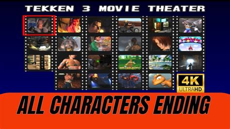 Tekken 3 All Characters Ending 4 K Youtube