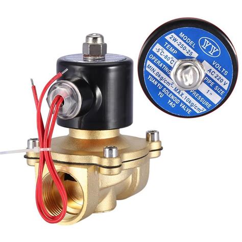 Buy Dn25 1 Two Way Brass Electric Solenoid Valve Normally Closed 220vac At Affordable Prices