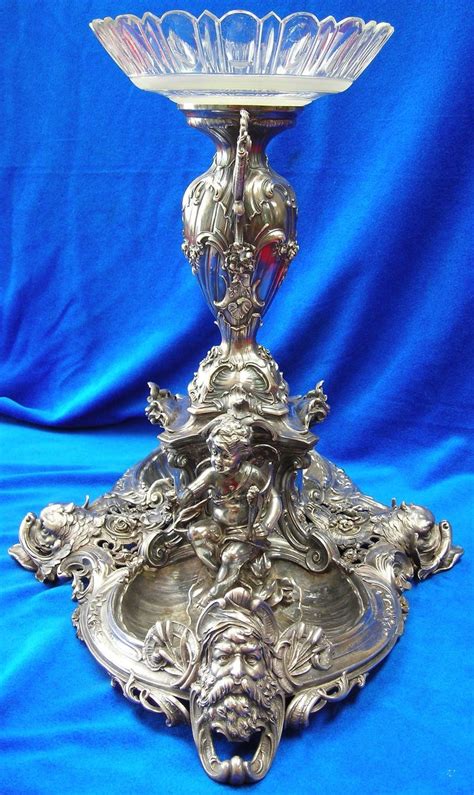 Victorian Classical Figural Silver Plated Centerpiece By Wmf From Seasideartgallery On Ruby Lane