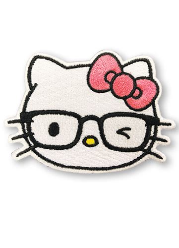 Hello Kitty Eye Glasses Winking Anime Patch Ge 44614 Ebay