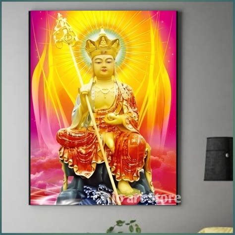 Jual Hiasan Dinding Poster Budha Dan Dewi Kwam Im Untuk Walldekor Atau