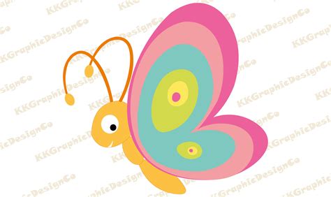 Butterfly Cartoon Svg File Butterfly Cricut Cute Butterfly Svg Etsy