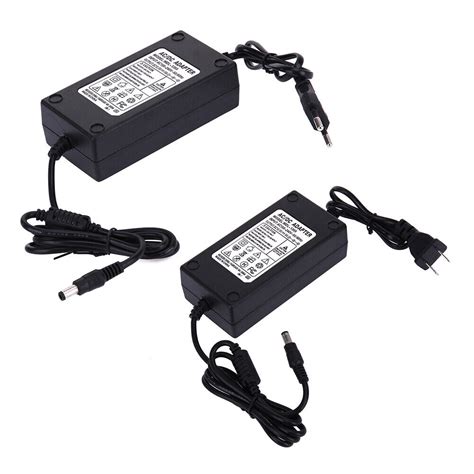 13 5V 5A AC To DC Power Adapter Dual Cable Converter Universal 5 5x2 1