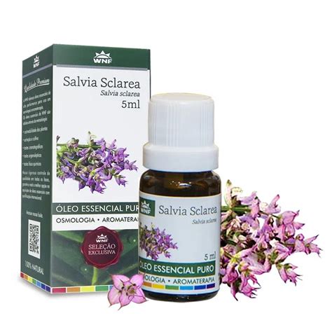 Óleo Essencial de Sálvia Sclarea 5 mL WNF Salvia sclarea