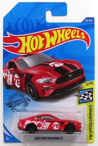 1 64 2018 FORD MUSTANG GT 78 Red X White Hot Wheels HW SPEED