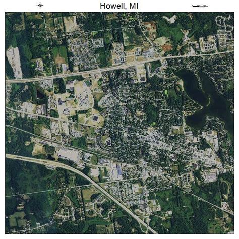 Aerial Photography Map of Howell, MI Michigan