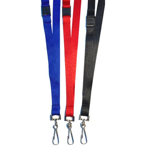 Plain Stock Lanyard With Swivel Hook And Breakaway Express Lanyards