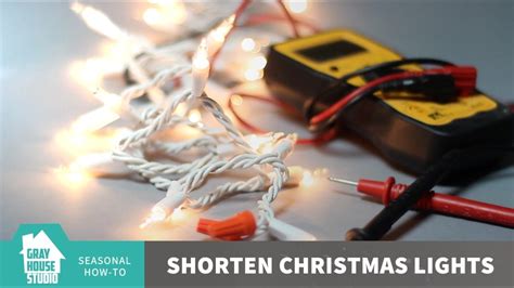 Shorten Christmas Lights How To Youtube