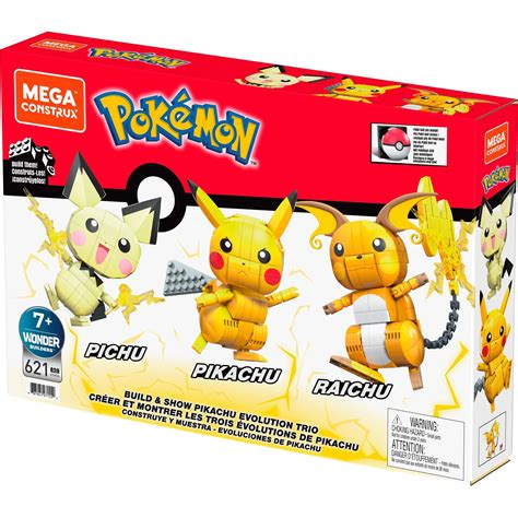 MEGA CONSTRUX Pokémon Build And Show Pikachu Evolution Trio The Pen