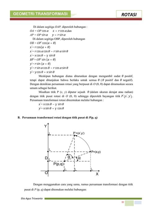 Bahan Ajar Rotasi Geometri Transformasi