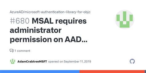 MSAL requires administrator permission on AAD account · Issue #680 ...