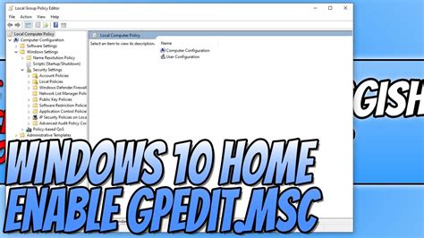 How To Enable Group Policy In Windows Home Grizzbye