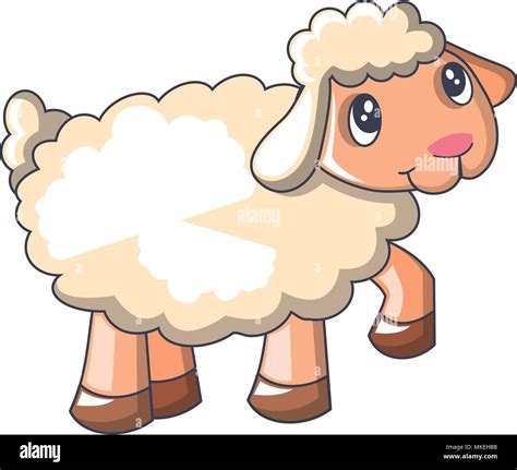 Funny Sheep Icon Cartoon Style Stock Vector Image And Art Alamy