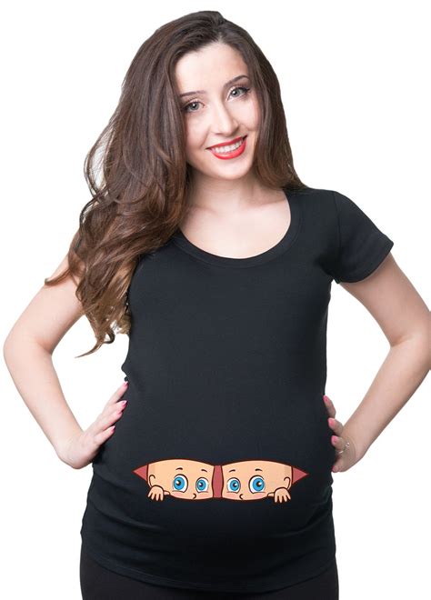 Maternity Twins T Shirt T For Future Mom Baby Shower Tee Shirt