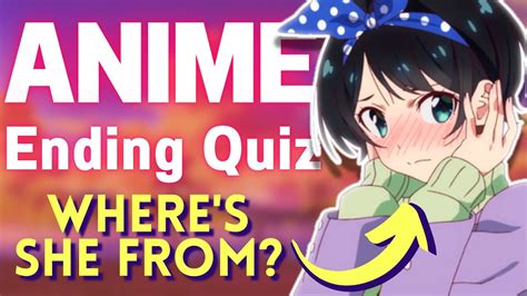 Anime Ending Quiz Endings Youtube