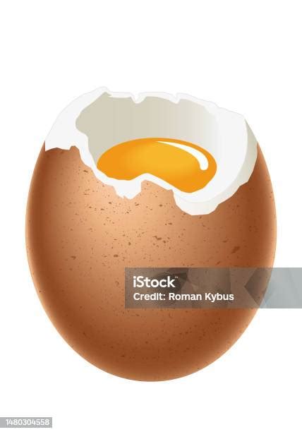 Telur Telur Rebus Lunak Dengan Cangkang Putih Dan Kuning Telur