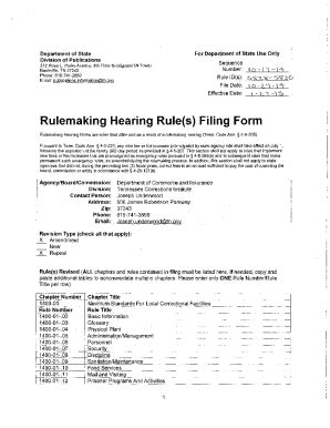 Fillable Online Publications Tnsosfiles 10 17 14Rulemaking Hearing