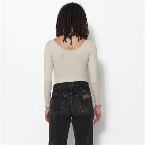BALLETCORE NUDE TAN WIDE SCOOP NECK CAPEZIO DANCER Depop