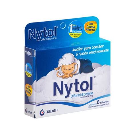 Nytol 50 Mg 8 Tabletas Farmacias Klyns
