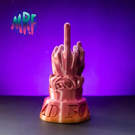 Archivo Stl Gift For Bad Boy Middle Finger Modelo Imprimible En D