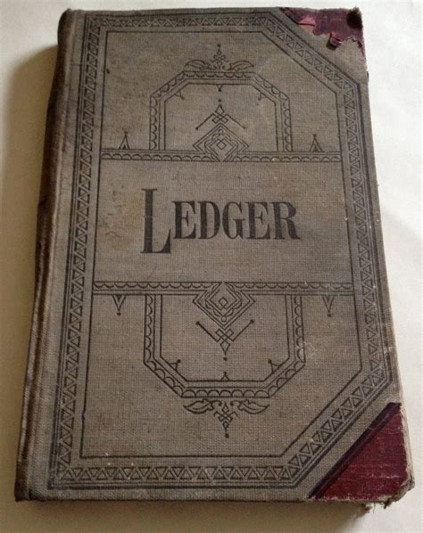 Vintage Ledger Long Cloth Ledger Paper by TheLittleArtStudio