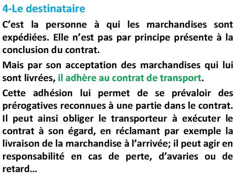 Ohada Le Transport De Marchandises Par Route Prof