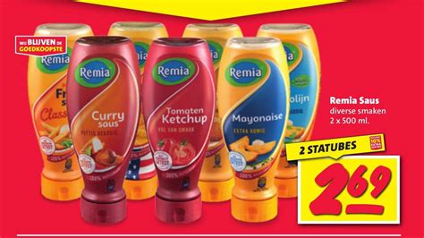 Remia Saus 2 X 500 Ml Aanbieding Bij Nettorama