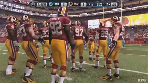 Madden Nfl 16 Miami Dolphins Vs Washington Redskins Gameplay Xboxone