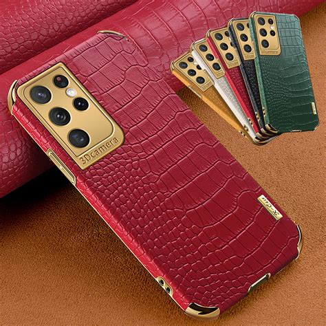 Luxury Leather Phone Case For Samsung Galaxy S22 S21 Note20 Ultra S20