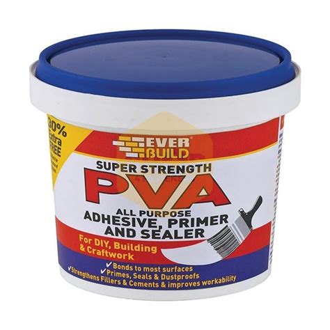 Everbuild Super Strength Pva Adhesive Pva Glue Polyvinyl Acetate