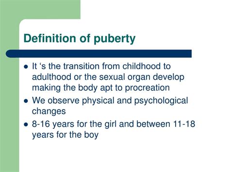 Ppt Puberty Powerpoint Presentation Free Download Id6343492