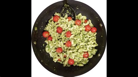 How To Make Delicious Pesto Pasta With Cherry Tomatoes Youtube