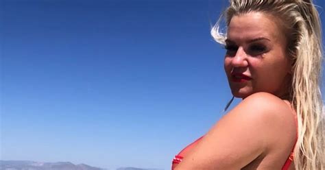 Kerry Katona Strips Off To Sheer Red Lingerie To Unveil Impressive St