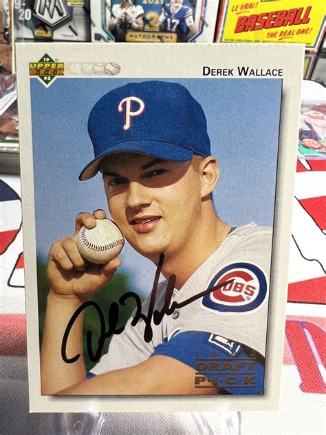 1992 Upper Deck Minor League Derek Wallace 7 Auto Signed Ebay