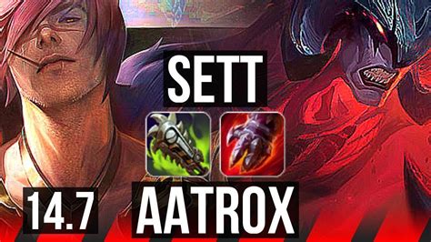 Sett Vs Aatrox Top 6 Solo Kills 400 Games Dominating Kr Master