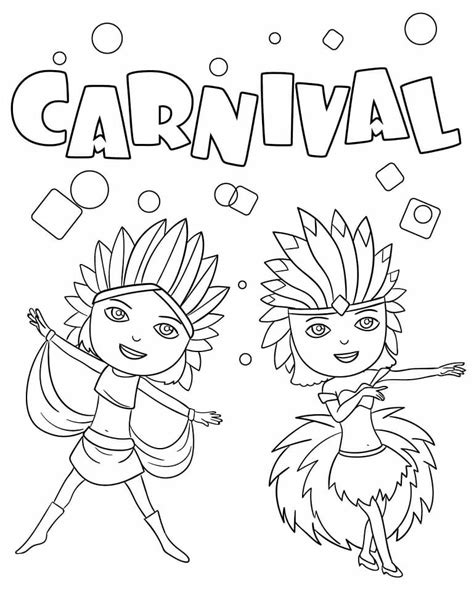 Cute Carnival Coloring Page Free Printable Coloring Pages For Kids