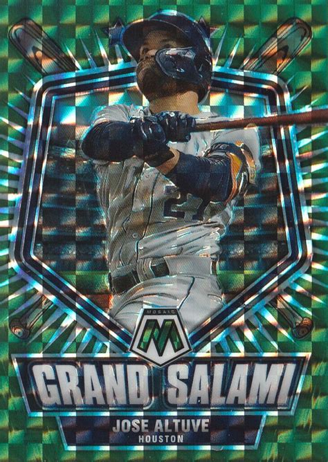 Panini Mosaic Jose Altuve Grand Salami Green Prizm Astros Gs Ebay