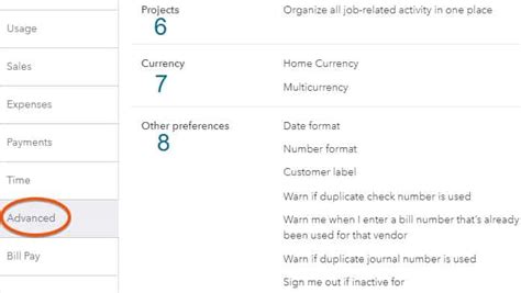 How To Set Up Advanced Settings In Quickbooks Online