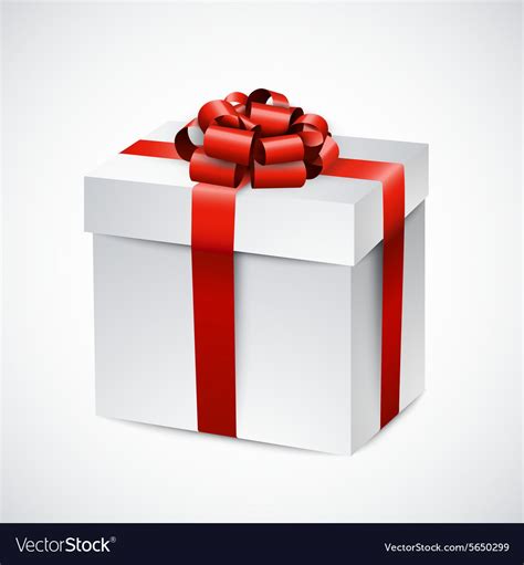 Realistic 3d Gift Box Royalty Free Vector Image