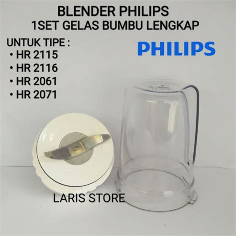 Jual Gelas Bumbu Drymill Pisau Mounting 1set Blender Philips HR 2115